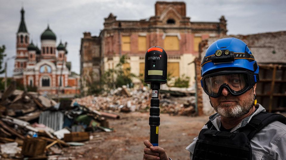 Zerstörte Ukraine: Franzose rekonstruiert Bauwerke mit 3D-Scanner