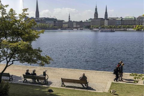 Binnenalster in Hamburg