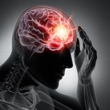 Rauchen aufhören: Symbolzeichnung Schlaganfall