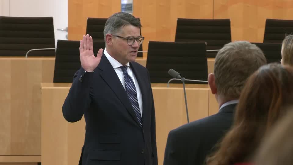 Video: Rhein zum neuen Regierungschef Hessens gewählt