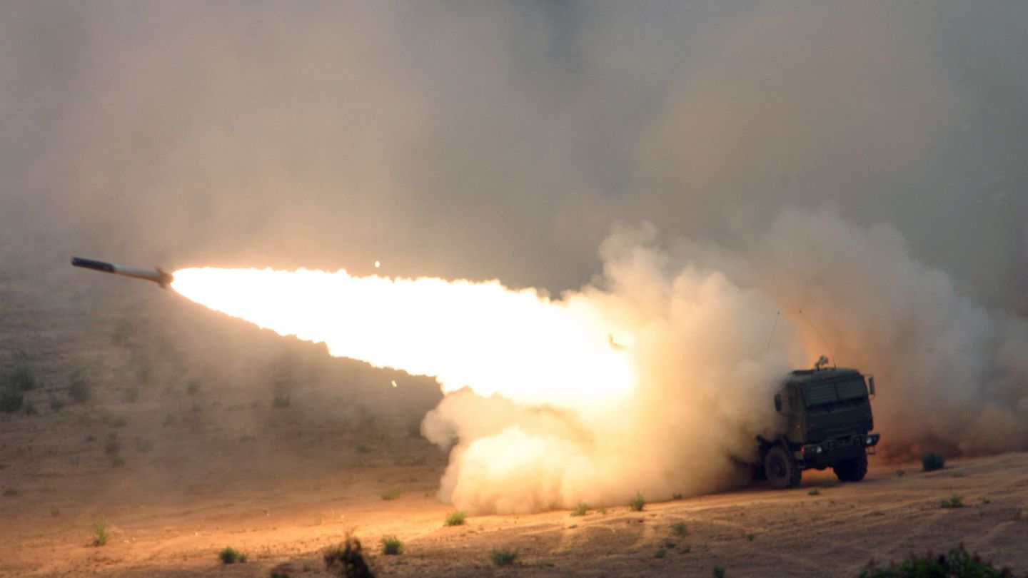 M142 beim Abschuss.