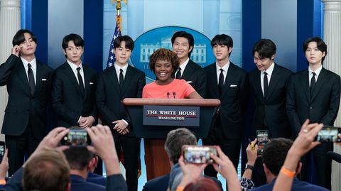 Die Boygroup BTS besucht Jo Biden im Weißen Haus