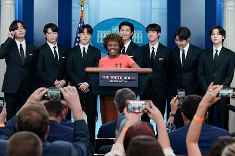 Die Boygroup BTS besucht Jo Biden im Weißen Haus
