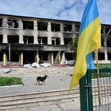 Ukraine-Krieg: Schule im Dorf Vilkhivka in der Nähe von Kharkiv