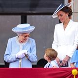 Die Queen plauderte auf dem Balkon mit ihrem Urenkel Prinz Louis. Der Vierjährige ist das jüngste Kind von William und Kate.
