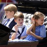 Die jungen Royals bemühtem sich eifrig, den Schaulistigen entlang der Strecke zu winken. Besonders engagiert zeigte sich dabei der Jüngste, Prinz Louis. Der Vierjährige schien gar nicht mehr aufhören zu wollen. In einer Szene war zu sehen, wie seine Schwester Charlotte daraufhin leicht genervt seine Hand nach unten drückte.