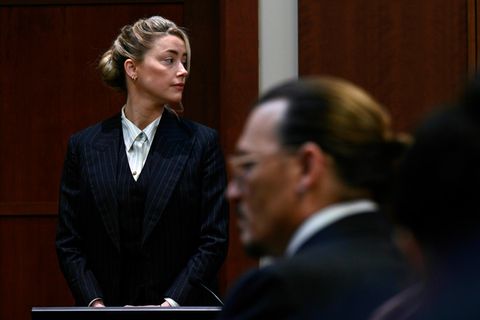 Johnny Depp und Amber Heard im Gerichtssaal