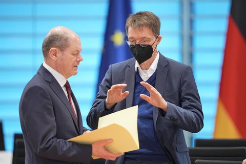 Olaf Scholz und Karl Lauterbach