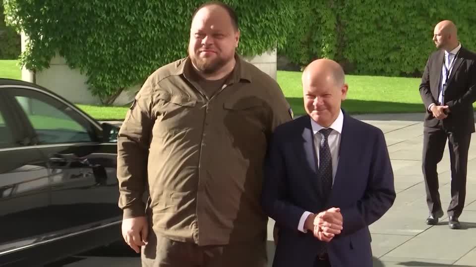 Video: Scholz empfängt ukrainischen Parlamentspräsidenten