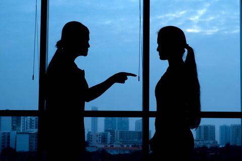 Streit zwischen Mutter und Tochter