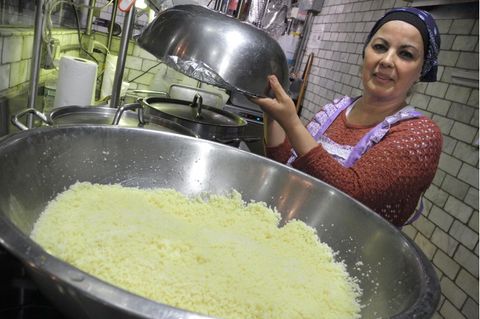Köchin aus Algerien im Restaurant Enoteca Maria in New York