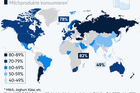 Global Consumer Survey: In diesen Ländern wird am meisten Milch konsumiert – auch wenn die Öko-Bilanz mies ausfällt