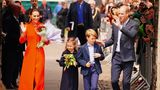Die Royals winken