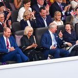 Prinz William, Herzogin Camilla, Prinz Charles, Prinzessin Anne, Timothy Laurence und Herzogin Sophie