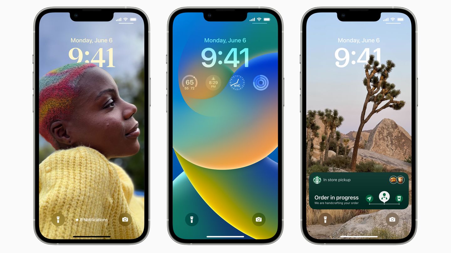 Apple iOS 16 Sperrbildschirm