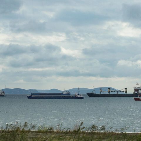 Frachter auf dem Bosporus