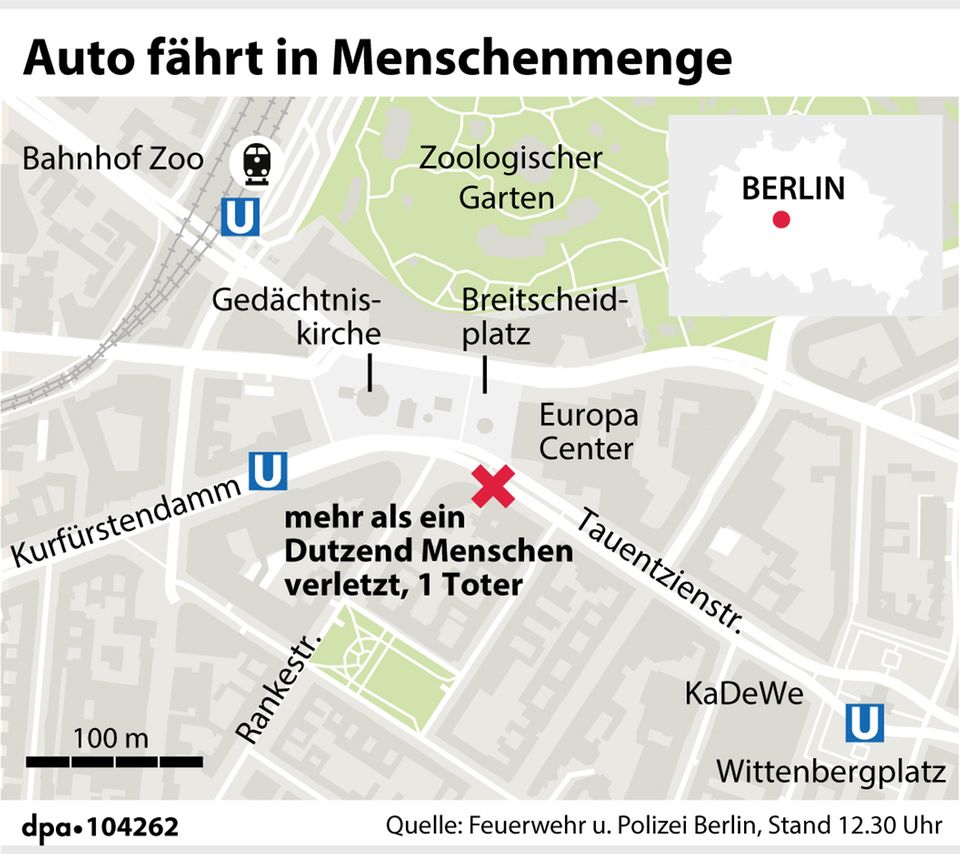 Karte der Todesfahrt von Berlin Karte der Todesfahrt von Berlin