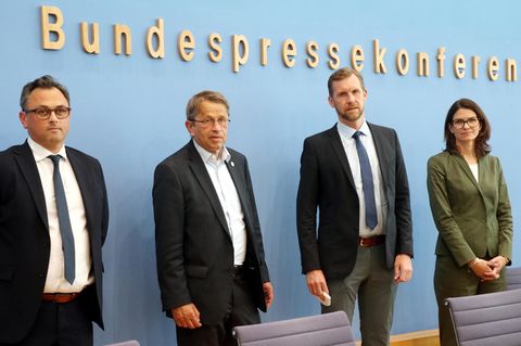 Der Expertenrat Corona vor seiner Pressekonferenz