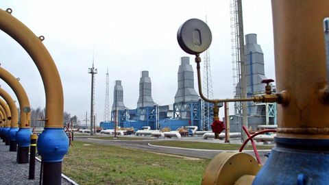 Verdichterstation der Jamal-Europa-Gaspipeline in Neswig, Weißrussland