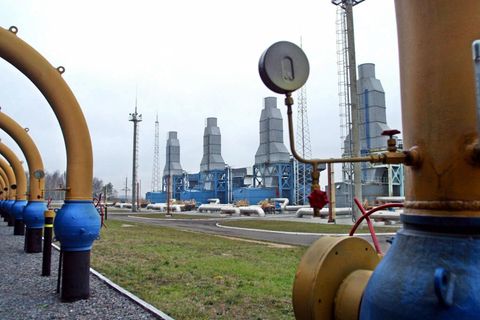 Verdichterstation der Jamal-Europa-Gaspipeline in Neswig, Weißrussland