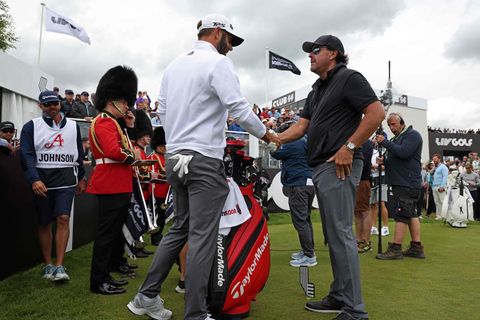Golfprofis Phil Mickelson und Dustin Johnson