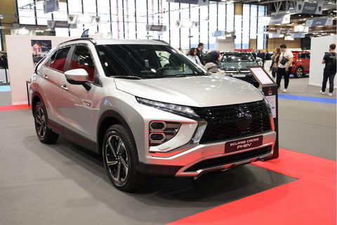 Der Mitsubishi Eclipse Cross ist auf einer Messe ausgestellt