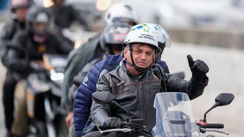 Jair Bolsonaro auf dem Motorrad