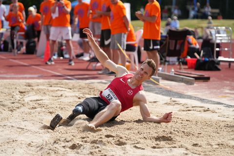 Markus Rehm, TSV Bayer Leverkusen beim Kurtulus Springer-Meeting in Garbsen am 22.05.2022