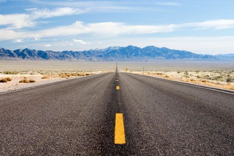 Aufnahme von 375 in Nevada, dem "Extraterrestrial Highway", der letzten Straße vor der Area 51.