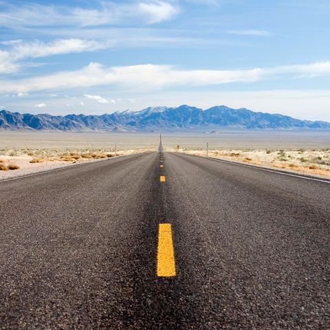 Aufnahme von 375 in Nevada, dem "Extraterrestrial Highway", der letzten Straße vor der Area 51.