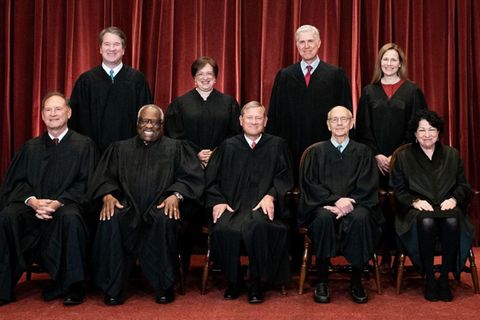 Der Oberste Gerichtshof der USA in seiner aktuellen Besetzung