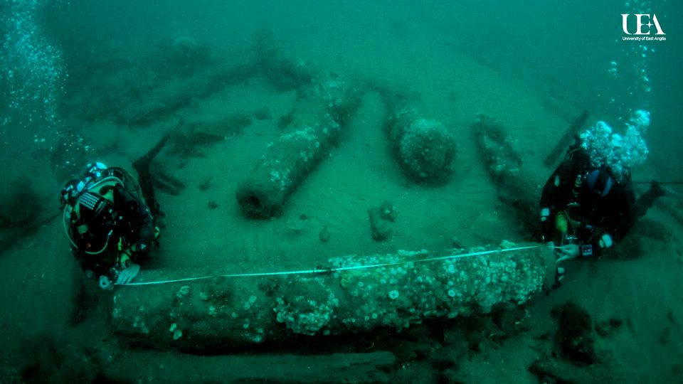 Sensationsfund: Schiffswrack der Gloucester vor englischen Küste entdeckt Sensationsfund: Schiffswrack der Gloucester vor englischen Küste entdeckt