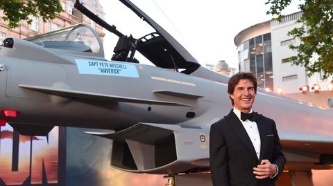 "Top Gun"-Haupdarsteller Tom Cruise bei der UK-Premiere des Films in London