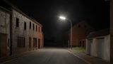 Verlassene Straße im rheinischen Borschemich