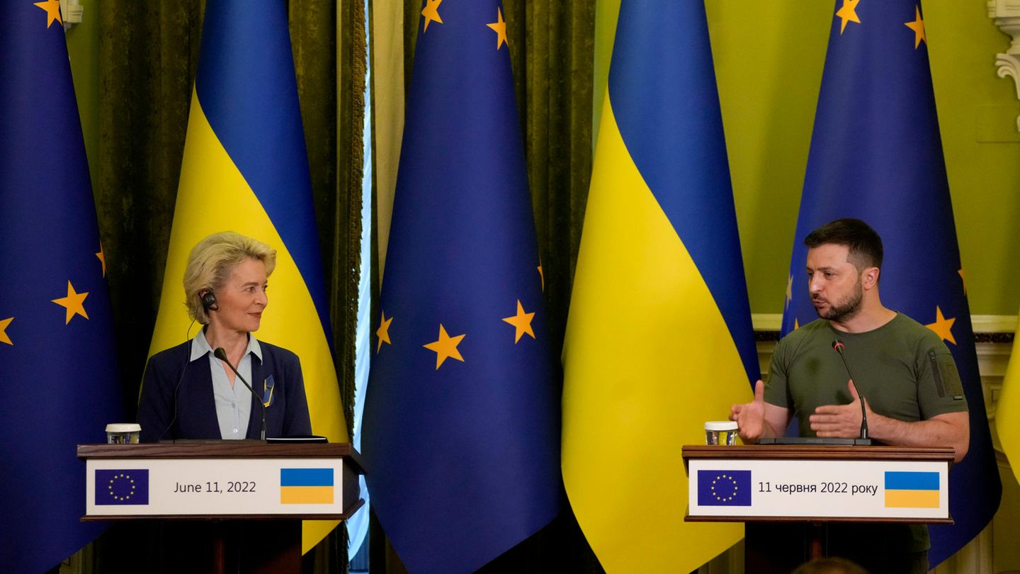 Ursula von der Leyen in der Ukraine