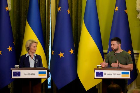 Ursula von der Leyen in der Ukraine