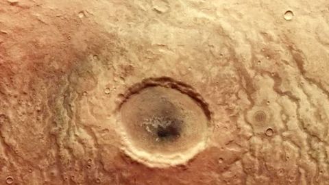 Weltall: ESA-Aufnahmen zeigen großen Krater auf dem Mars