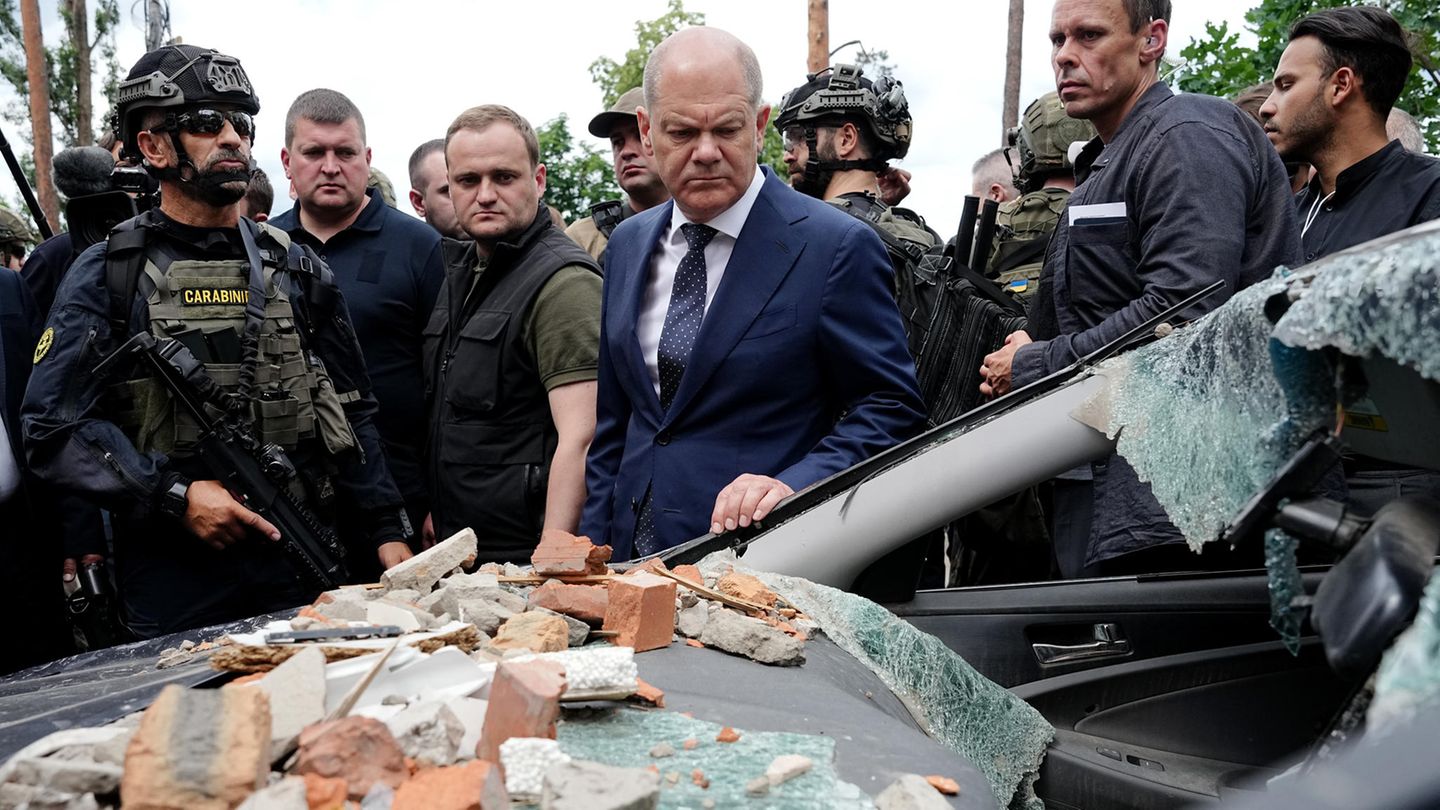 Scholz in Ukraine: photos of the chancellor's trip to the war zone