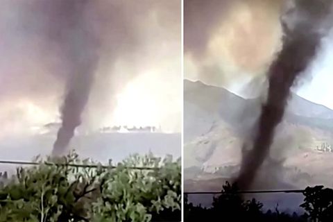Feuer-Tornado: Spektakuläre Bilder zeigen Brand in Arizona