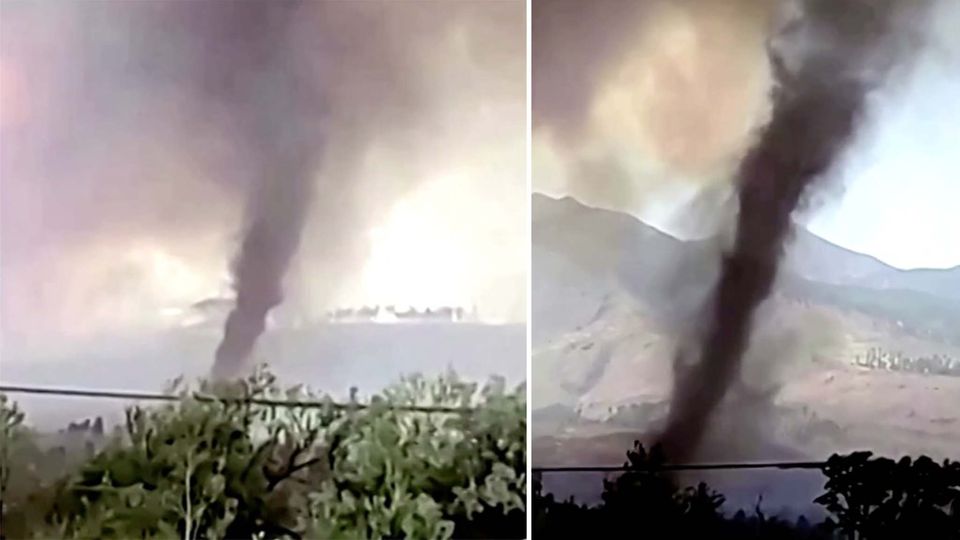Feuer-Tornado: Spektakuläre Bilder zeigen Brand in Arizona Feuer-Tornado: Spektakuläre Bilder zeigen Brand in Arizona