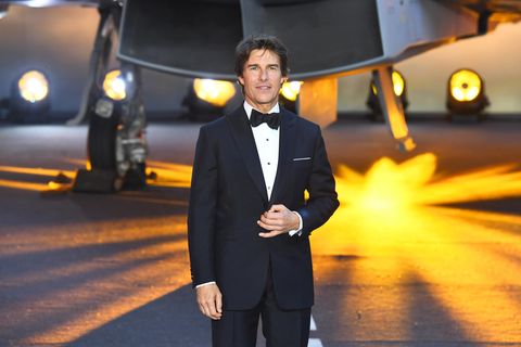 Tom Cruise bei der Filmpremiere von Top Gun: Maverick in London