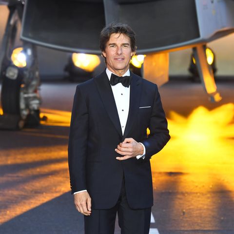 Tom Cruise bei der Filmpremiere von Top Gun: Maverick in London