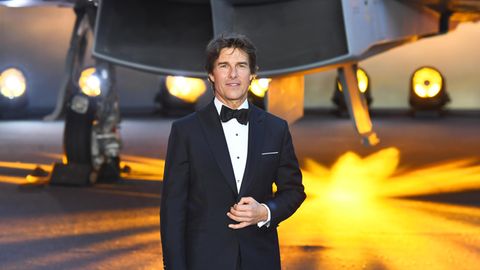 Tom Cruise bei der Filmpremiere von Top Gun: Maverick in London