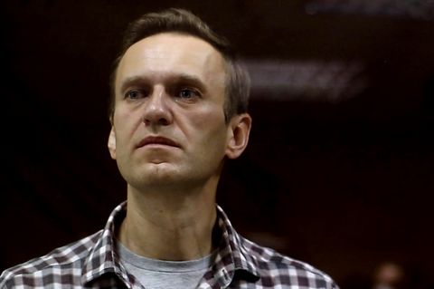 Alexej Nawalny bei seinem ersten Prozess in Moskau