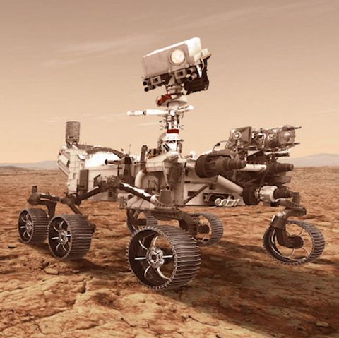 Der Mars-Rover der Nasa. Auf dem Mars entdeckte er nun Müll.