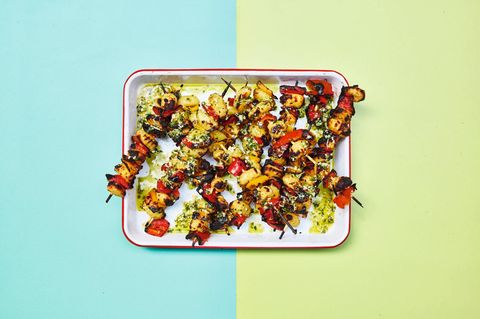 Green BBQ: Gnocchispieße