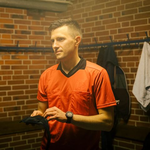 Denys Shurman in der Kabine