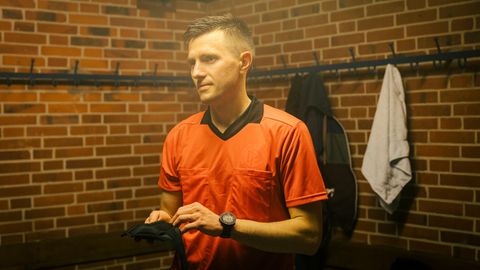 Denys Shurman in der Kabine