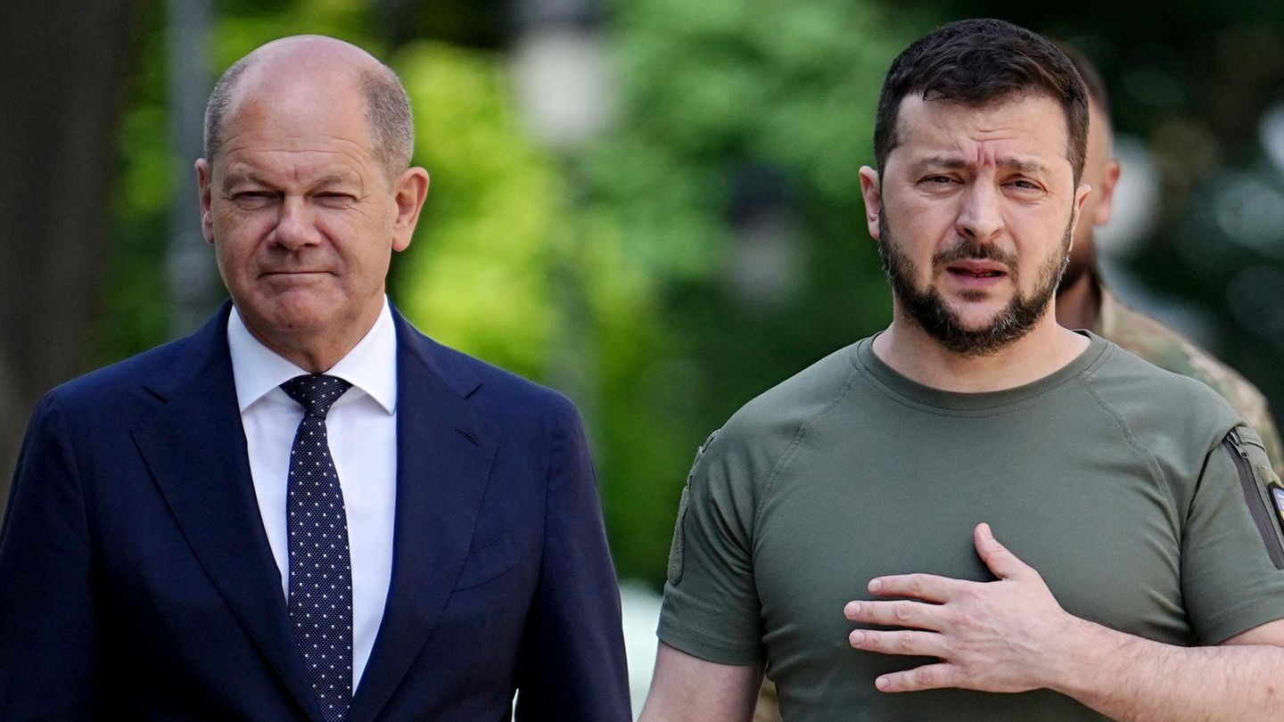 Olaf Scholz in Kyiv: EU yes, tanks no – a double message