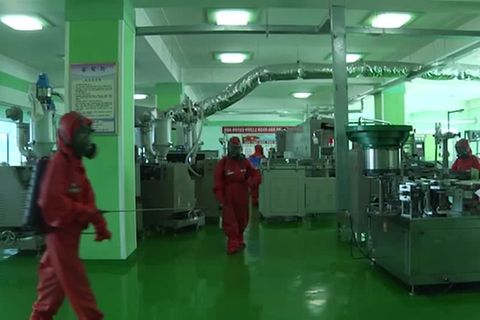 Video: Nordkorea: Desinfizieren gegen die Pandemie